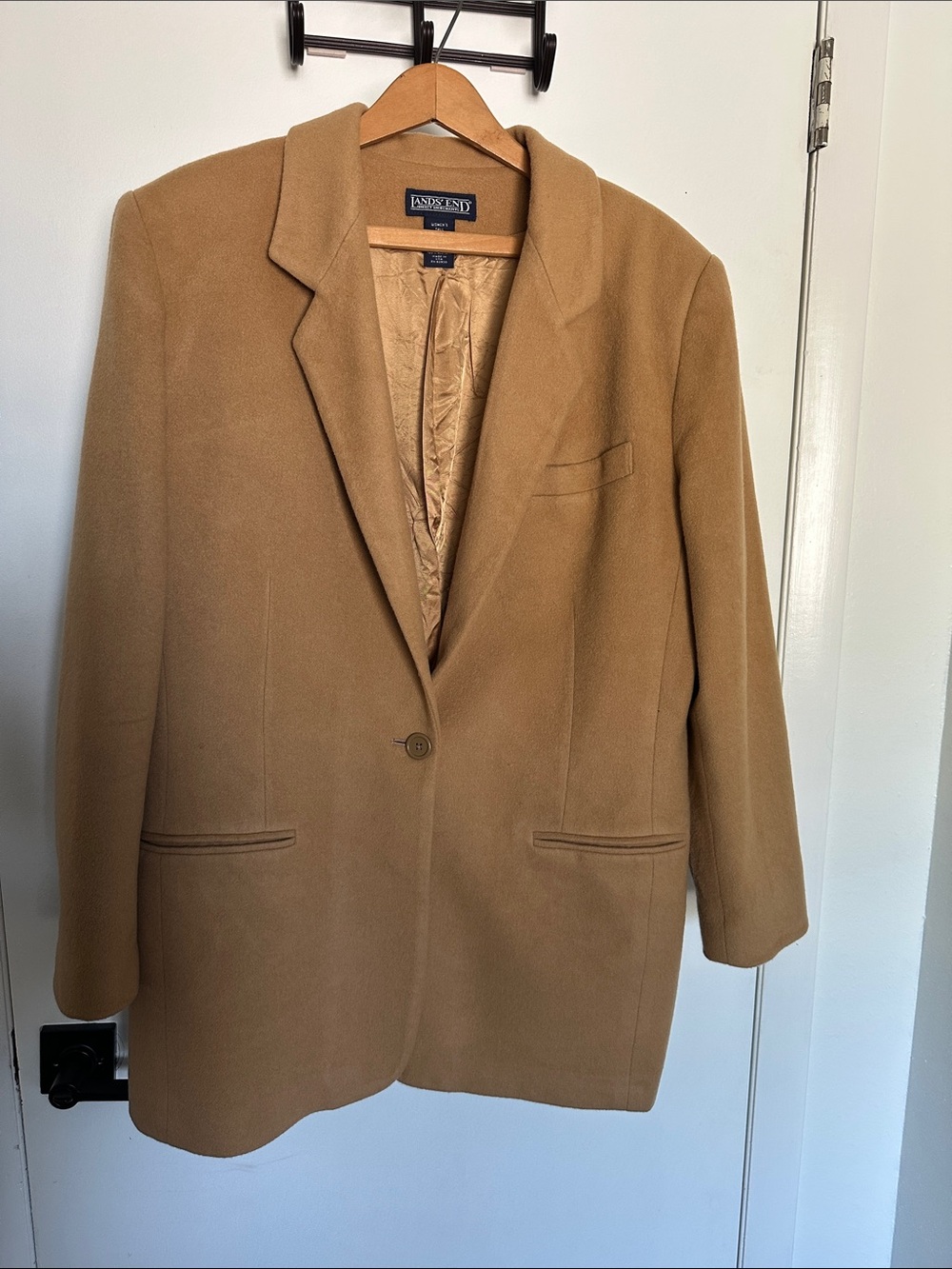 Vintage 1980s Camel Wool Blazer